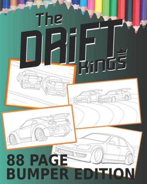 Cover for Dk Coloring · Drift Kings 88 Page Bumper Edition (Paperback Book) (2019)