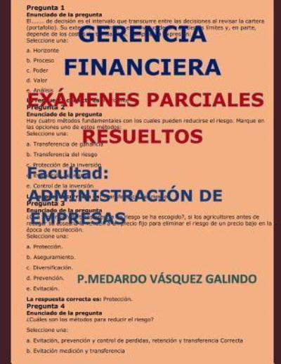 Gerencia Financiera-Ex - V - Livros - Independently Published - 9781720036647 - 2 de setembro de 2018