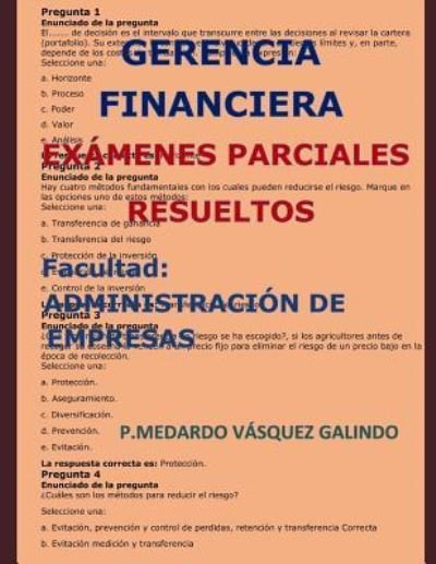 Cover for V · Gerencia Financiera-Ex (Taschenbuch) (2018)