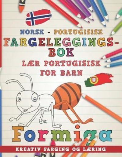 Cover for Nerdmediano · Fargeleggingsbok Norsk - Portugisisk I L (Pocketbok) (2018)