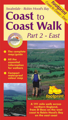 Cover for Footprint · Coast to Coast Walk: Map and Guide (East) - Long distance walks maps (Landkarten) [2 Revised edition] (2003)