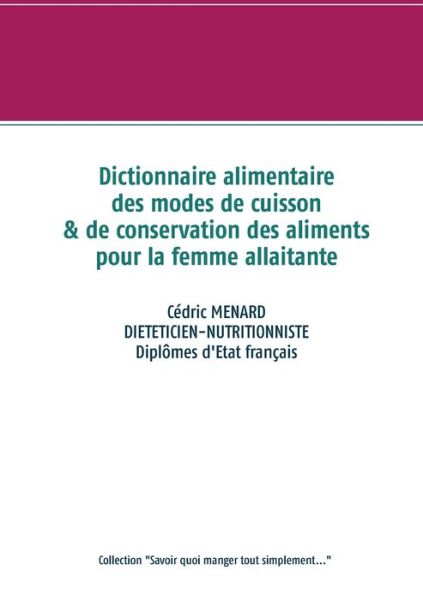 Cover for Menard · Dictionnaire des modes de cuisso (Buch) (2020)