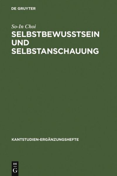 Cover for Choi · Selbstbewußtsein und Selbstanschau (Book) (1996)