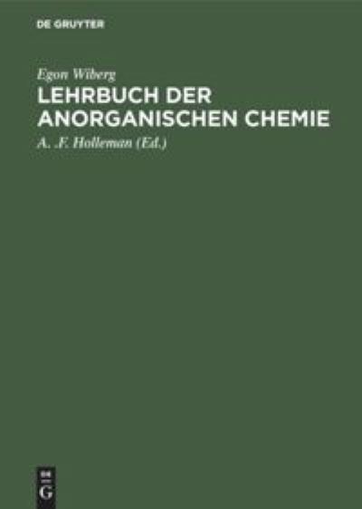Cover for Egon Wiberg · Lehrbuch der Anorganischen Chemie (Book) (1960)