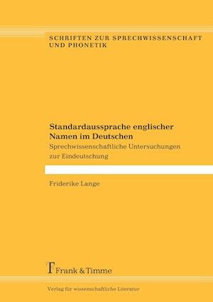 Cover for Lange · Standard-Aussprache (Book)