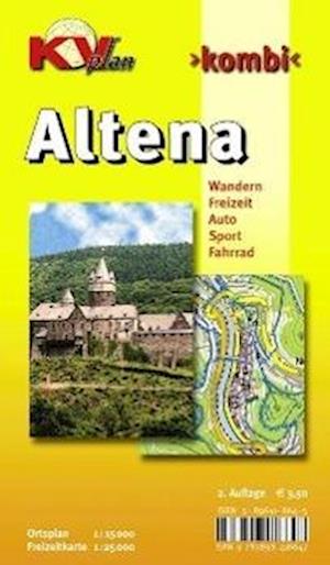 KommunalVerlag · Altena, KVplan, Wanderkarte / Freizeitkarte / Stadtplan, 1:25.000 / 1:15.000 (Landkarten) (2012)