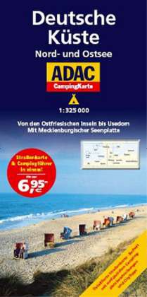 Cover for ADAC Verlag · Deutsche Küste: Nord- und Ostsee, ADAC CampingKarte 1:325.000 (Hardcover Book)