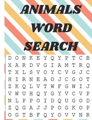 Cover for Rachid Sahli · Animals Word Search (Paperback Book) (2020)