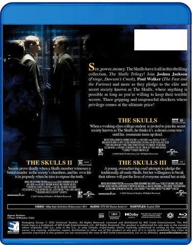 Cover for The BD Skulls Trilogy · Skulls Trilogy, the BD (Blu-ray) (2022)