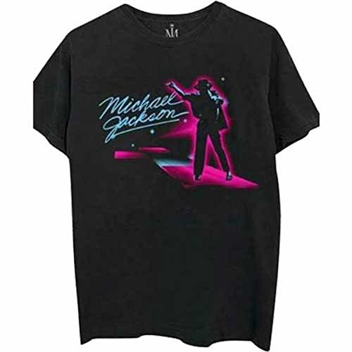 Cover for Michael Jackson · Michael Jackson Unisex T-Shirt: Neon (T-shirt) [size S] [Black - Unisex edition]