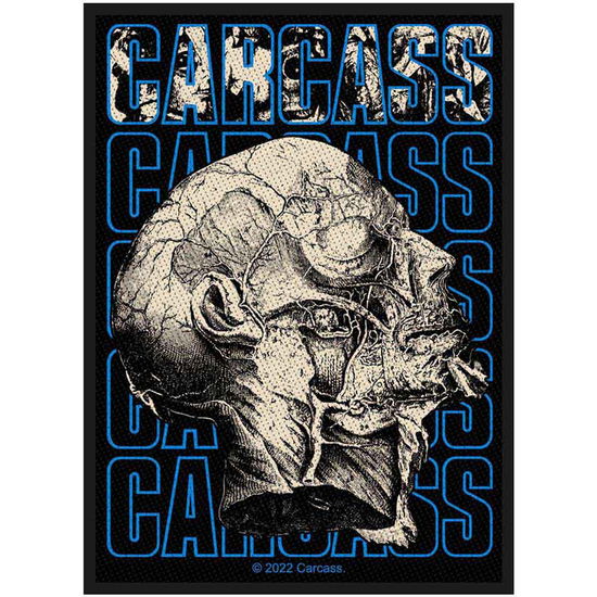 Carcass Standard Woven Patch: Necro Head - Carcass - Koopwaar - PHD - 5056365716648 - 1 april 2022