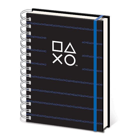 Cover for Pyramid · Playstation (Pinstripe Dark) A5 Wiro Notebook (MERCH)