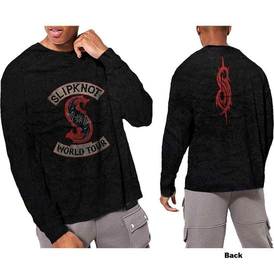 Cover for Slipknot · Slipknot Unisex Long Sleeve T-Shirt: Patched Up (Wash Collection &amp; Back Print) (XXXXX-Large) (Bekleidung)