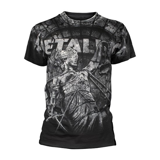 Cover for Metallica · Stoned Justice (All Over) (T-shirt) [size S] [Black edition] (2021)