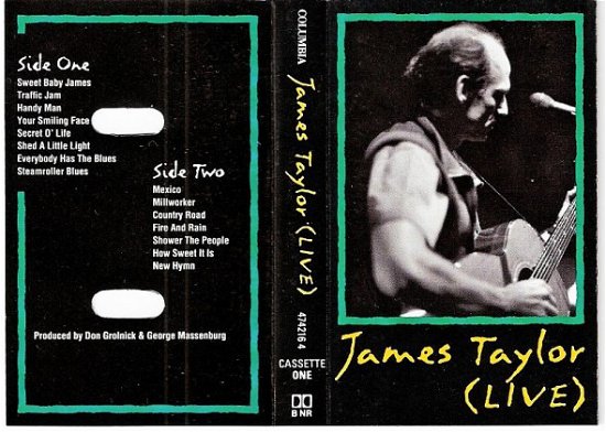 Cover for James Taylor  · Live (Kassette)