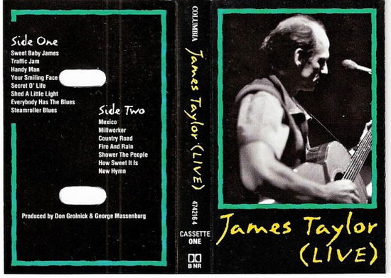 Cover for James Taylor  · Live (Cassette)