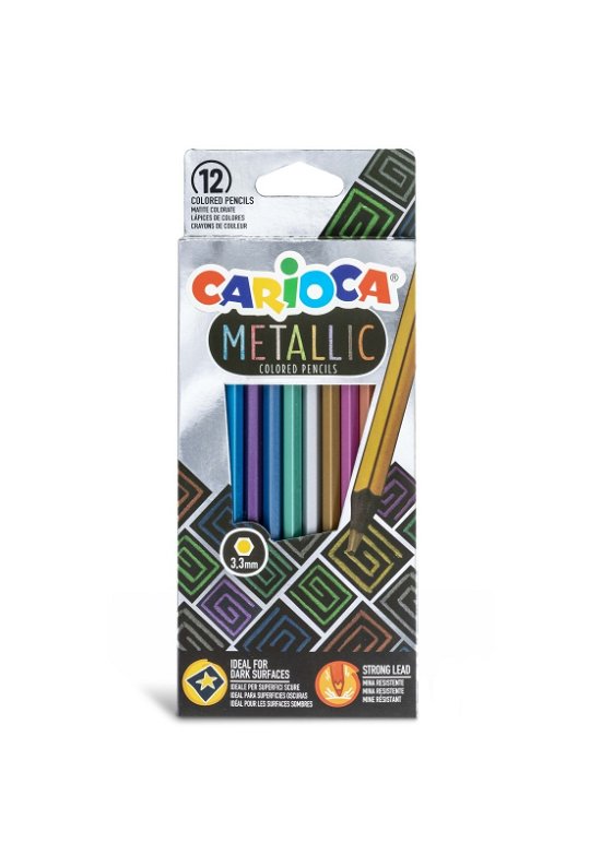 Carioca - Metallic Colored Pencils 12 Pcs (809417) - Carioca - Fanituote -  - 8003511431648 - 