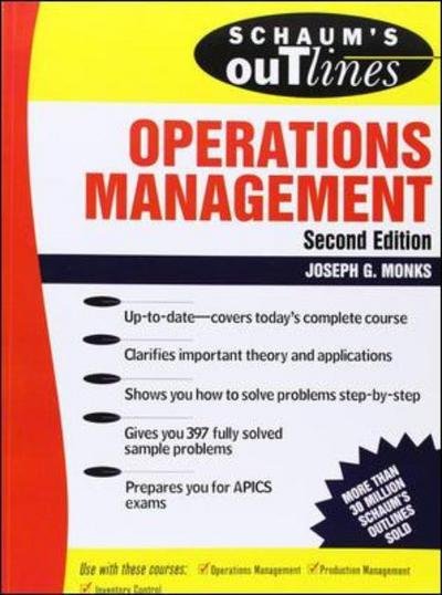 Cover for Joseph Monks · Schaum's Outline of Operations Management (Paperback Book) (1996)