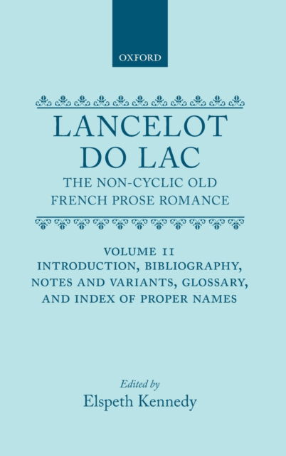 Cover for Kennedy · Lancelot Du Lac V2 C (Hardcover Book) (2018)