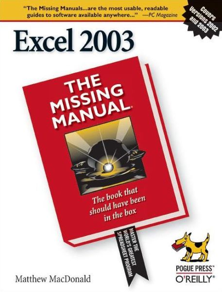 Cover for Matthew MacDonald · Excel 2003 the Missing Manual (Paperback Book) (2004)