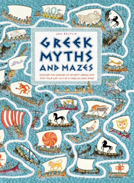 Cover for Jan Bajtlik · Greek Myths and Mazes (Hardcover Book) (2019)