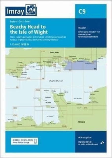 Cover for Imray · Imray Chart C9: Beachy Head to Isle of Wight - C CHARTS (Map) [New edition] (2022)