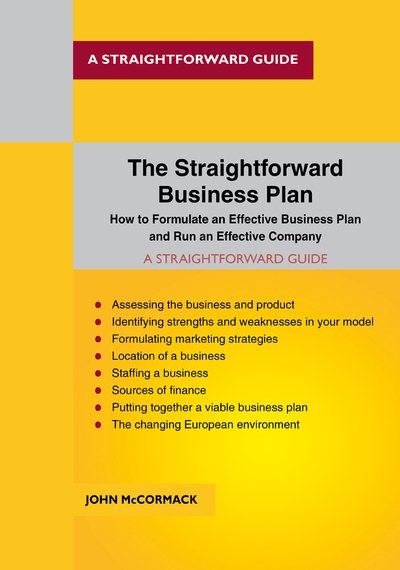 Cover for John McCormack · The Straightforward Business Plan (Pocketbok) (2019)