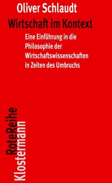 Cover for Schlaudt · Wirtschaft im Kontext (Book) (2016)