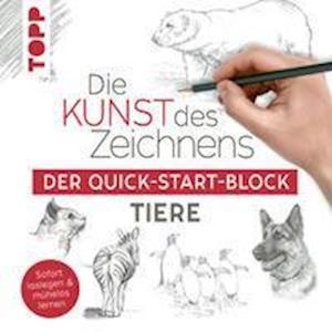 Cover for Frechverlag · Die Kunst des Zeichnens Tiere. Der Quick-Start-Block (Pocketbok) (2021)