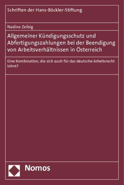 Cover for Zeibig · Allgemeiner Kündigungsschutz und (Book)