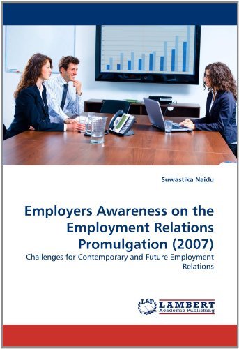 Cover for Suwastika Naidu · Employers Awareness on the Employment Relations Promulgation (2007): Challenges for Contemporary and Future Employment Relations (Paperback Book) (2011)