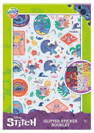 Cover for Stitch klistermärken med glitter : 8 ark, A5 (Orakelkort/tarotkort) (2025)