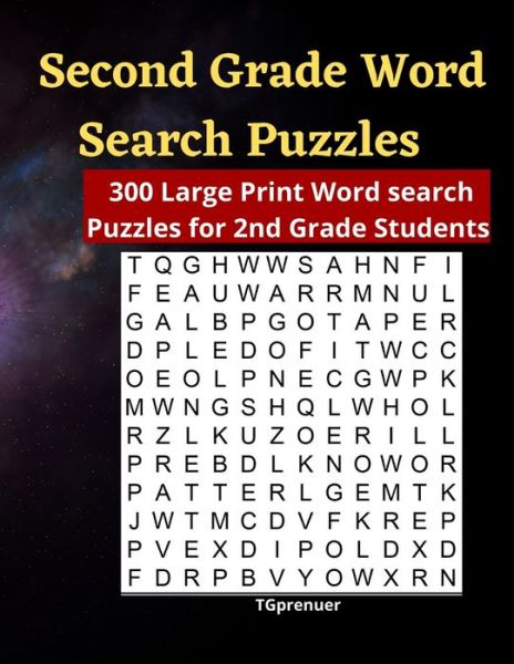 Cover for Tg Prenuer · Second Grade Word Search Puzzles (Paperback Book) (2021)