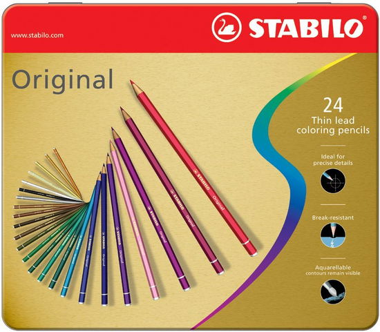 Cover for Stabilo · STABILO Original Metalen Etui 24st. (Toys)