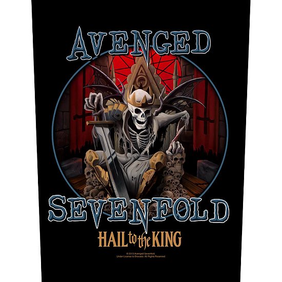 Cover for Avenged Sevenfold · Avenged Sevenfold Back Patch: Hail To The King (MERCH) [Black edition] (2020)