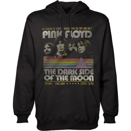 Cover for Pink Floyd · Pink Floyd Unisex Pullover Hoodie: Retro Stripes (Hoodie) [size S] [Black - Unisex edition]