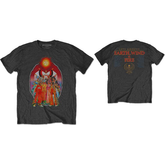 Earth Wind & Fire Unisex T-Shirt: Let's Groove (Back Print) - Earth, Wind & Fire - Merchandise -  - 5056170647649 - 