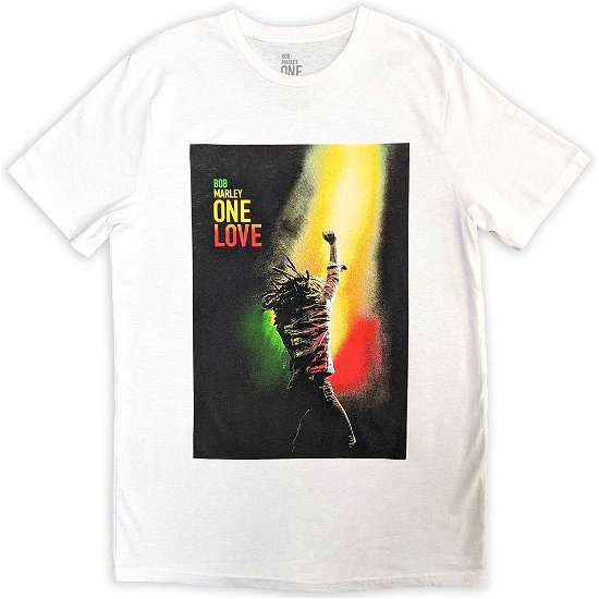 Bob Marley Unisex T-Shirt: One Love Movie Poster - Bob Marley - Koopwaar -  - 5056737228649 - 