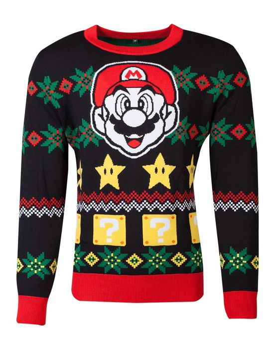 SUPER MARIO - Mario - Knitted Merry Christmas Swea - Sweat - Merchandise -  - 8718526301649 - October 1, 2019