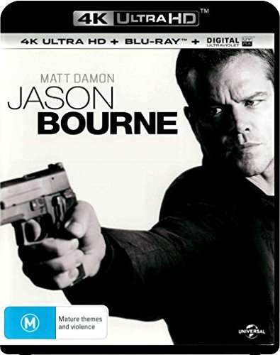 Cover for Jason Bourne (4K UHD Blu-ray) (2016)
