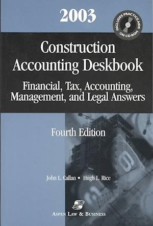 Cover for Author Unknown · 2002 Construction Accounting Deskbook (Paperback Book) [4th edition] (2002)