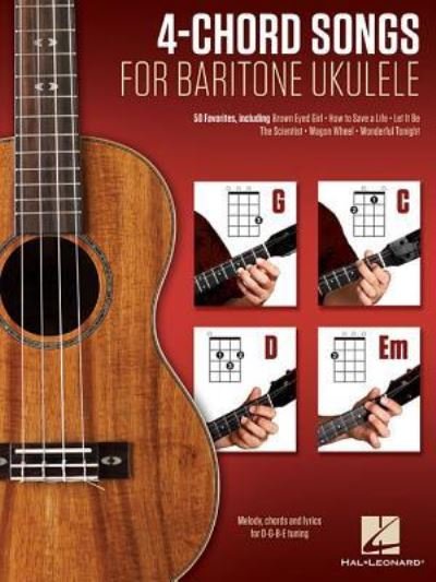 Cover for Hal Leonard Publishing Corporation · 4-Chord Songs for Baritone Ukulele (Paperback Bog) (2016)