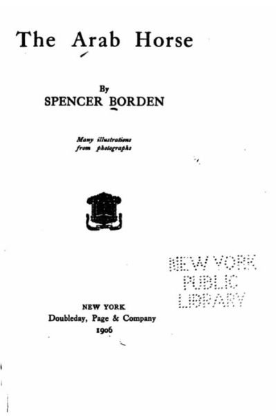 Cover for Spencer Borden · The Arab Horse (Pocketbok) (2015)