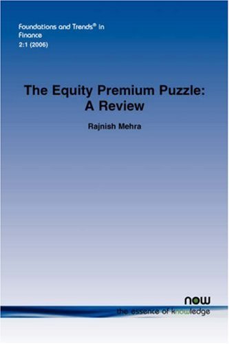 Cover for Rajnish Mehra · The Equity Premium Puzzle: A Review - Foundations and Trends (R) in Finance (Paperback Bog) (2007)