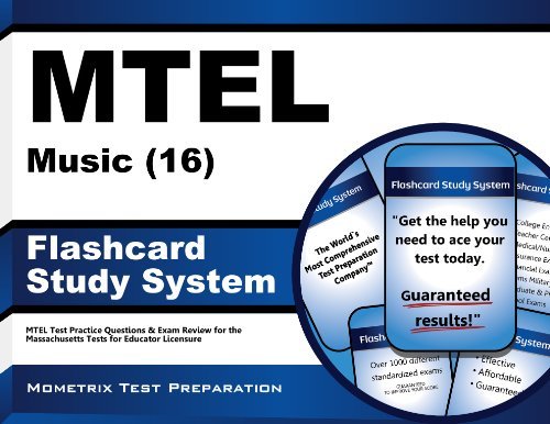 Cover for Mtel Exam Secrets Test Prep Team · Mtel Music (16) Flashcard Study System: Mtel Test Practice Questions &amp; Exam Review for the Massachusetts Tests for Educator Licensure (Cards) (Pocketbok) [Flc Crds edition] (2023)