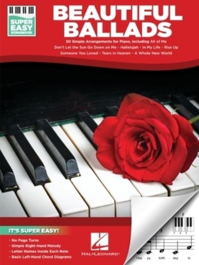Cover for Hal Leonard Corp. · Beautiful Ballads - Super Easy Songbook (Book) (2022)