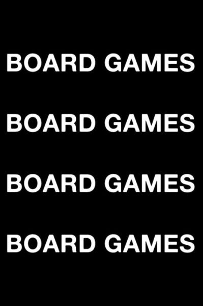 Cover for Mark Hall · Board Games Board Games Board Games Board Games (Paperback Book) (2018)