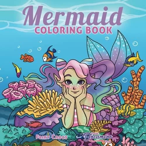 Cover for Young Dreamers Press · Mermaid Coloring Book: For Kids Ages 4-8, 9-12 - Coloring Books for Kids (Taschenbuch) (2020)