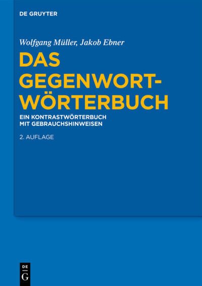 Cover for Müller · Das Gegenwort-Wörterbuch (Bok) (2020)