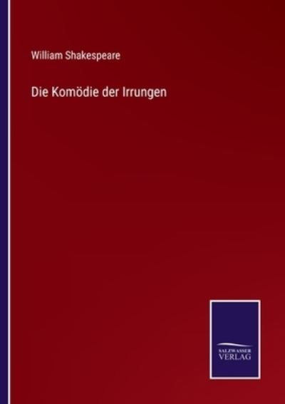 Cover for William Shakespeare · Die Komoedie der Irrungen (Paperback Bog) (2021)